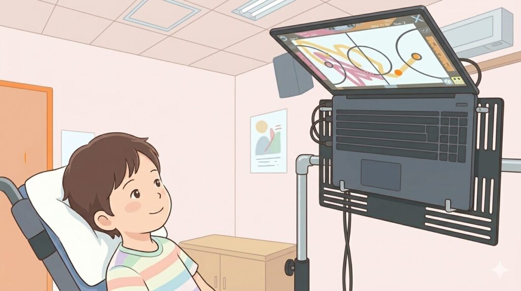 視線入力イラスト